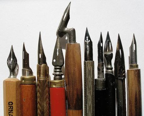 Materiales: Plumillas, palilleros y cálamos - Pens & Inks Materiales: Plumillas, palilleros y cálamos - Pens & Inks