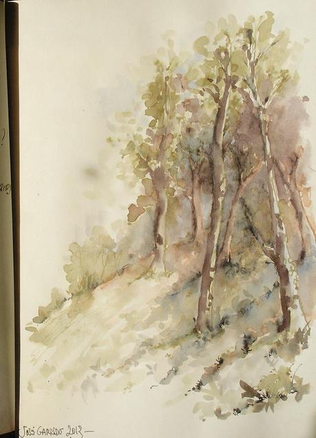 Tintas, plumas y pincel de agua - Pens & Inks