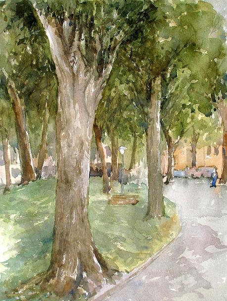 Tintas, plumas y pincel de agua - Pens & Inks