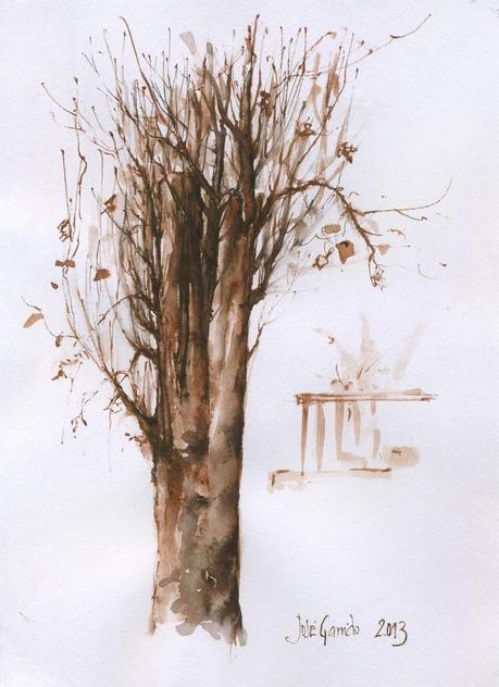 Dibujos con pluma estilográfica - ÁRBOLES - Pen & ink drawings