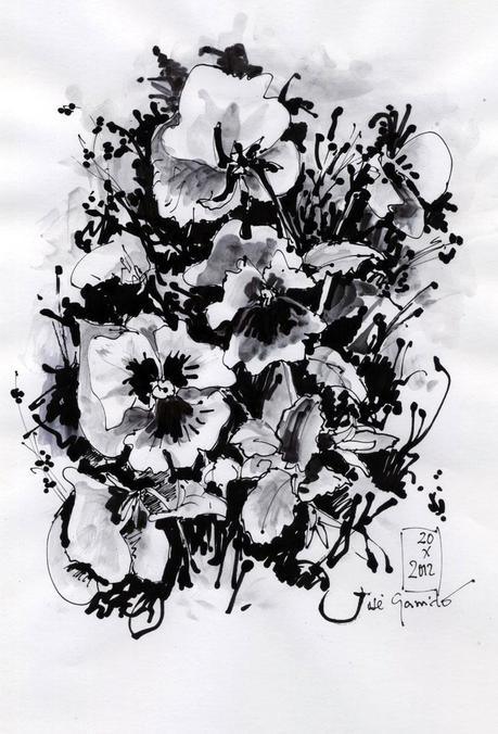 Pluma caligrafía china - DIBUJOS - Tinta y pincel de agua