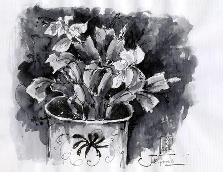 Pluma caligrafía china - DIBUJOS - Tinta y pincel de agua