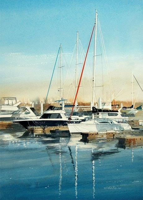 MASATO WATANABE - Acuarelista japonés - Watercolor - Maestro de la perspectiva