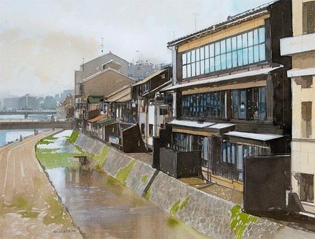 MASATO WATANABE - Acuarelista japonés - Watercolor - Maestro de la perspectiva