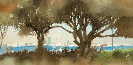 MASATO WATANABE - Acuarelista japonés - Watercolor - Maestro de la perspectiva