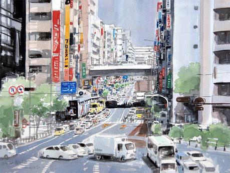 MASATO WATANABE - Acuarelista japonés - Watercolor - Maestro de la perspectiva