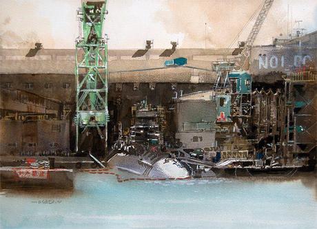 MASATO WATANABE - Acuarelista japonés - Watercolor - Maestro de la perspectiva