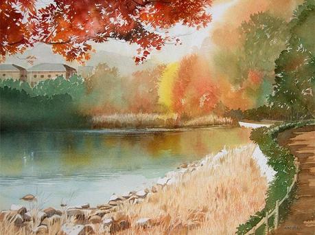 MASATO WATANABE - Acuarelista japonés - Watercolor - Maestro de la perspectiva