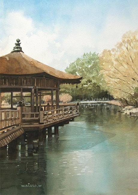 MASATO WATANABE - Acuarelista japonés - Watercolor - Maestro de la perspectiva