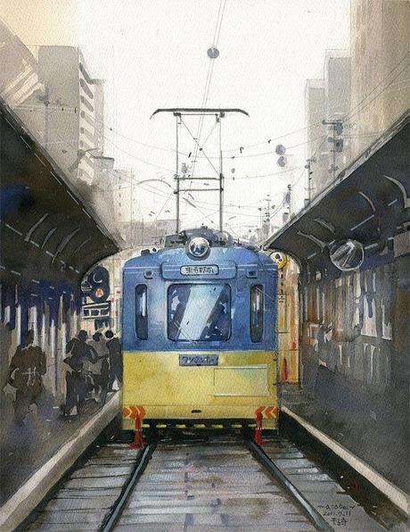 MASATO WATANABE - Acuarelista japonés - Watercolor - Maestro de la perspectiva