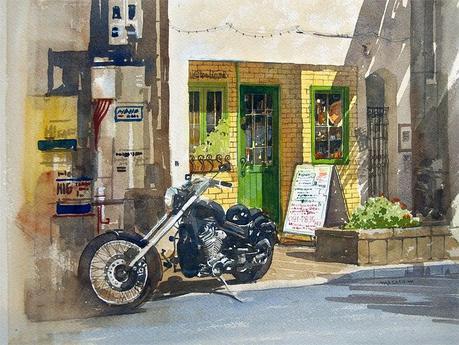 MASATO WATANABE - Acuarelista japonés - Watercolor - Maestro de la perspectiva