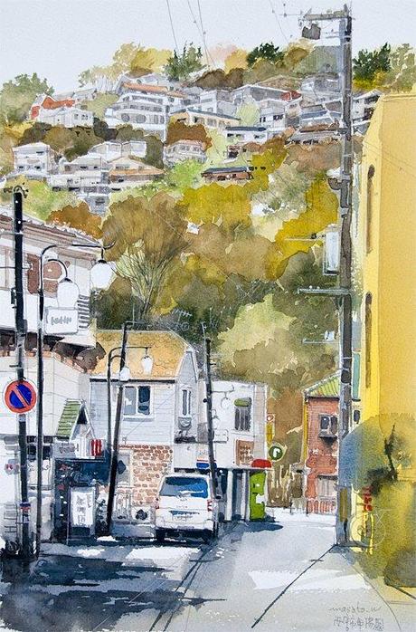 MASATO WATANABE - Acuarelista japonés - Watercolor - Maestro de la perspectiva