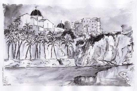 BENIDORM - TINTAS - Pen & Ink - Paseo de Poniente