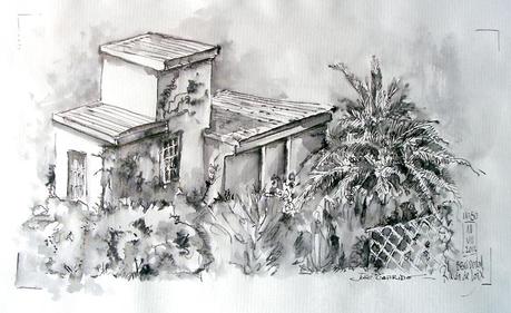 BENIDORM - TINTAS - Pen & Ink - Paseo de Poniente