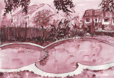 BENIDORM - TINTAS - Pen & Ink - Paseo de Poniente