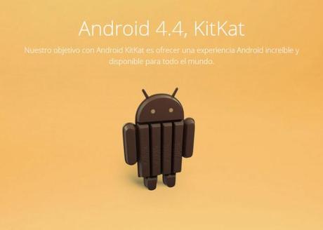 ¿Qué dispositivos actualizarán a Android 4.4 KitKat?