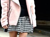 soft pink houndstooth