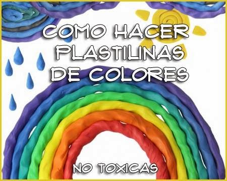 Cómo hacer plastilinas de colores