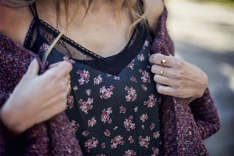 street style barbara crespo flowered lingerie dress stradivarius the corner fashion blogger outfit zara boots