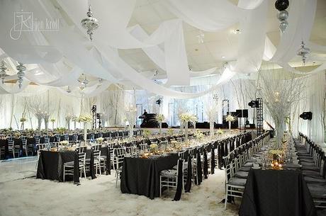 My Wedding Inspiration: blanco y negro para bodas de invierno