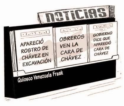 Pareidolia o como ver la cara / rostro de Chávez en una excavación