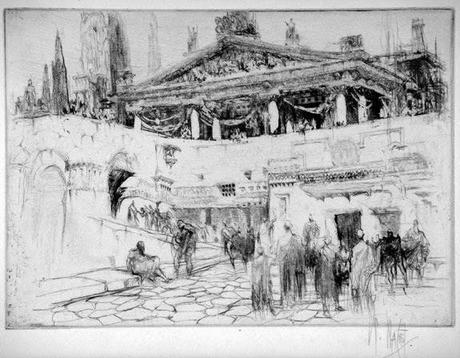 WILLIAM WALCOT - Arquitectura - Acuarelas y grabados