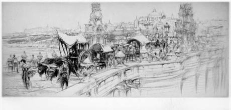 WILLIAM WALCOT - Arquitectura - Acuarelas y grabados