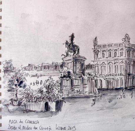 LISBOA - Bocetos pluma, rotulador y pincel