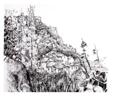 Pueblos de ALBACETE - Tintas y acuarelas