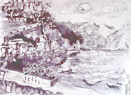 Bocetos - Árboles y paisajes. Tintas y acuarelas