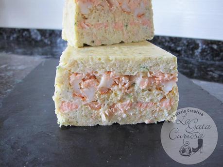 TERRINA DE LENGUADO, SALMON Y GAMBAS