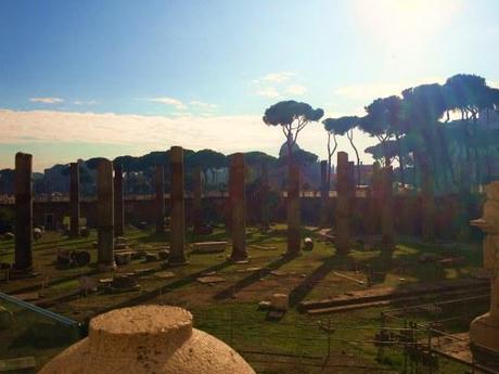 Restos en el Foro Trajano