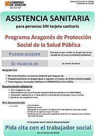 Asistencia sanitaria para personas sin tarjeta sanitaria en Aragón