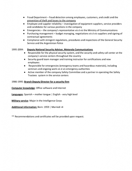Resume Security Management pagina 02 791x1024 Ejemplo de Resume para Security Management