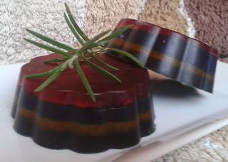 Jabón multicolor con olor a chocolate