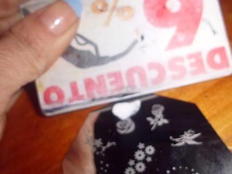 Manicuras Azules estampacion paso a paso