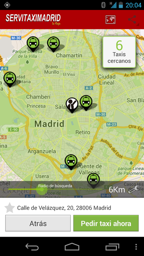 ¿Quieres pedir un taxi en Madrid?