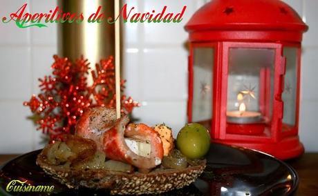 tapas, queso brie, lomo, aceitunas, mostaza, cebolla, recetas originales, tapas originales, entrantes de navidad, aperitivos, montaditos, 