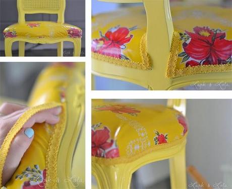 ANTES Y DESPUÉS DE UNA SILLAS TAPIZADAS CON HULE