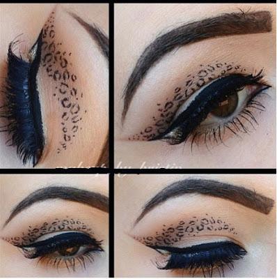 MAQUILLAJE ANIMAL PRINT LEOPARDO EN LOS OJOS