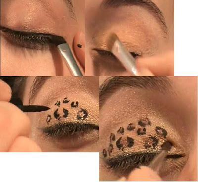  Maquillaje animal print leopardo en los ojos