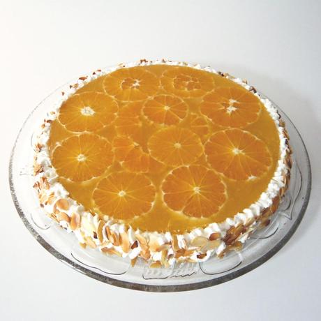 Tarta biscuit de naranja