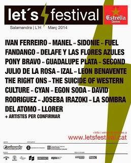 Let's Festival 2014: Sidonie, Manel, Julio de la Rosa, Cyan, Izal....