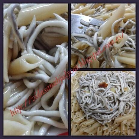 Macarrones con gulas