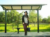 Polka Dots, black burgundy