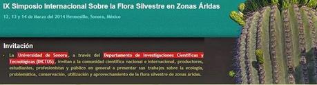 IX Simposio Internacional Sobre la Flora Silvestre en Zonas Áridas, Mexico 2014