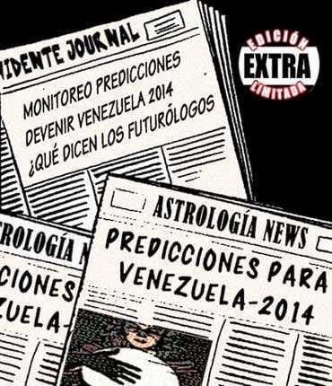 Ilustración portadas periódicos estilo cómic - predicciones Venezuela