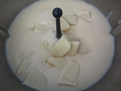 Natillas de chocolate blanco