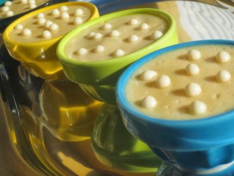 Natillas de chocolate blanco