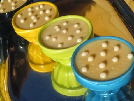 Natillas de chocolate blanco